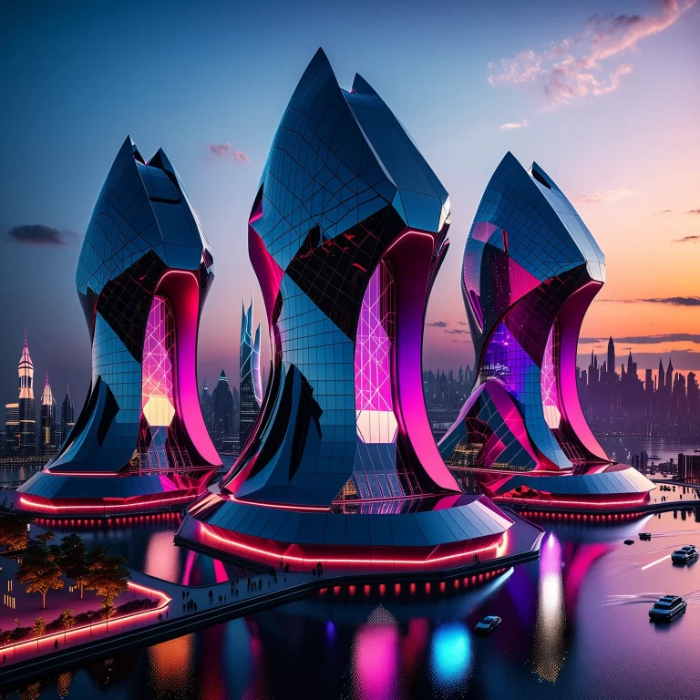 Futuristic Architecture Inspired by Cerberus: A Stunning Cityscape View