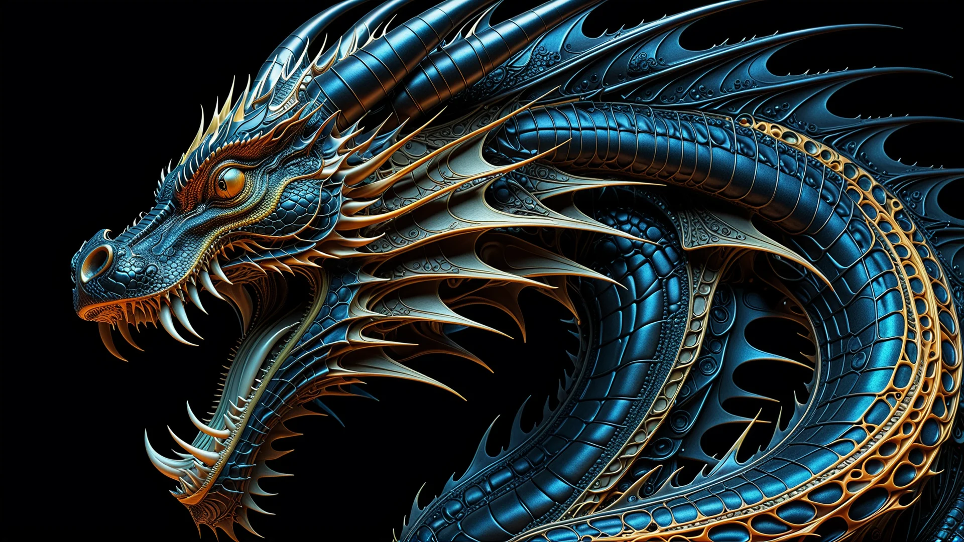 Stunning Neural Network Art: Surreal Dragon Design in 8K Resolution