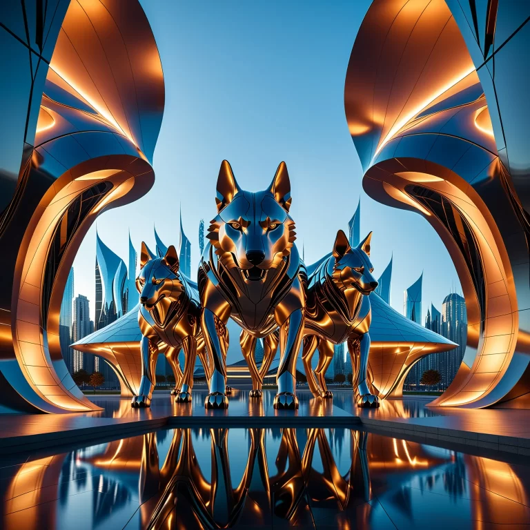 Futuristic Architecture Inspired by Cerberus: A Surreal Vision