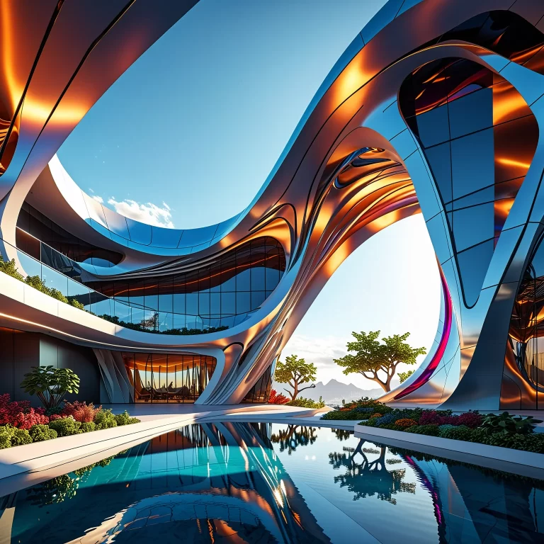 Futuristic Architecture: Nature-Inspired Structures in a Berserk World