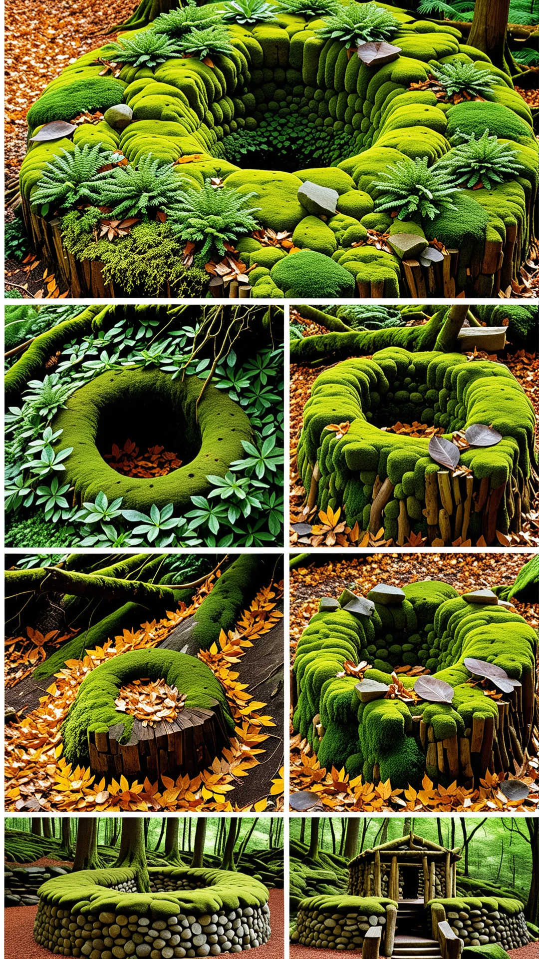 Nature-Inspired Fort Collage: Art by Goldsworthy & Smithson