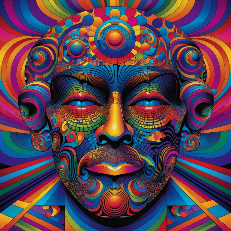 Psychedelic Villain Illustration: Vibrant, Surreal & Hypnotic Art