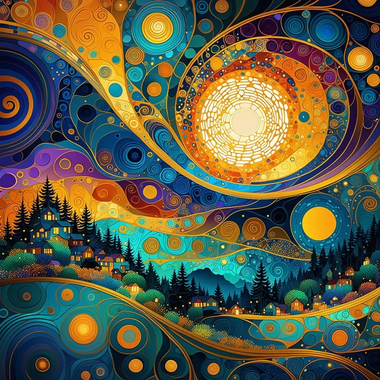 Mesmerizing Neural Network Art: Vibrant Klimt-Inspired Illustrations