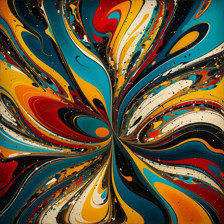 Vibrant Abstract Expressionism Inspired by Neural Networks in 8K