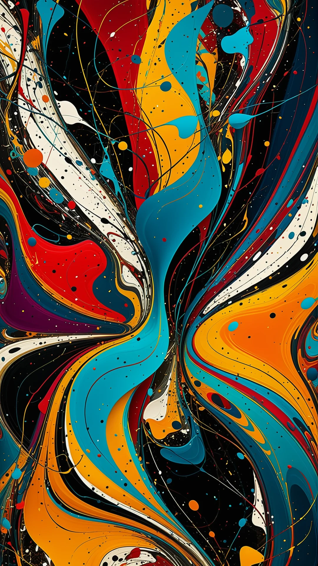 Vibrant Abstract Expressionism Inspired by Neural Networks in 8K