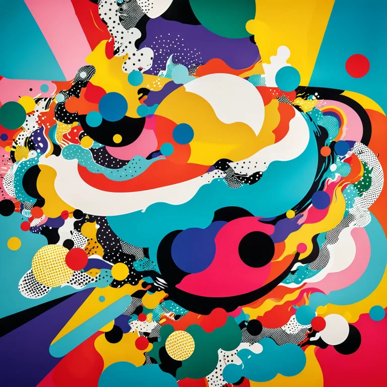 Vibrant Pop Art: Dynamic Planet Creation in Bold Colors