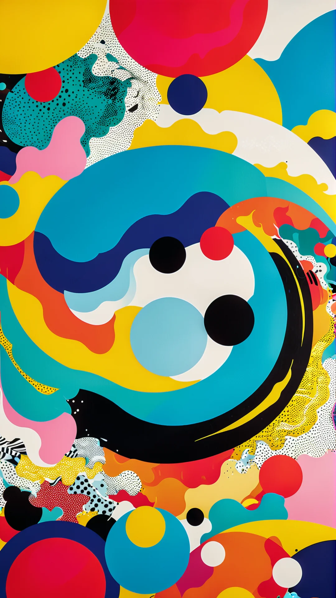 Vibrant Pop Art: Dynamic Planet Creation in Bold Colors