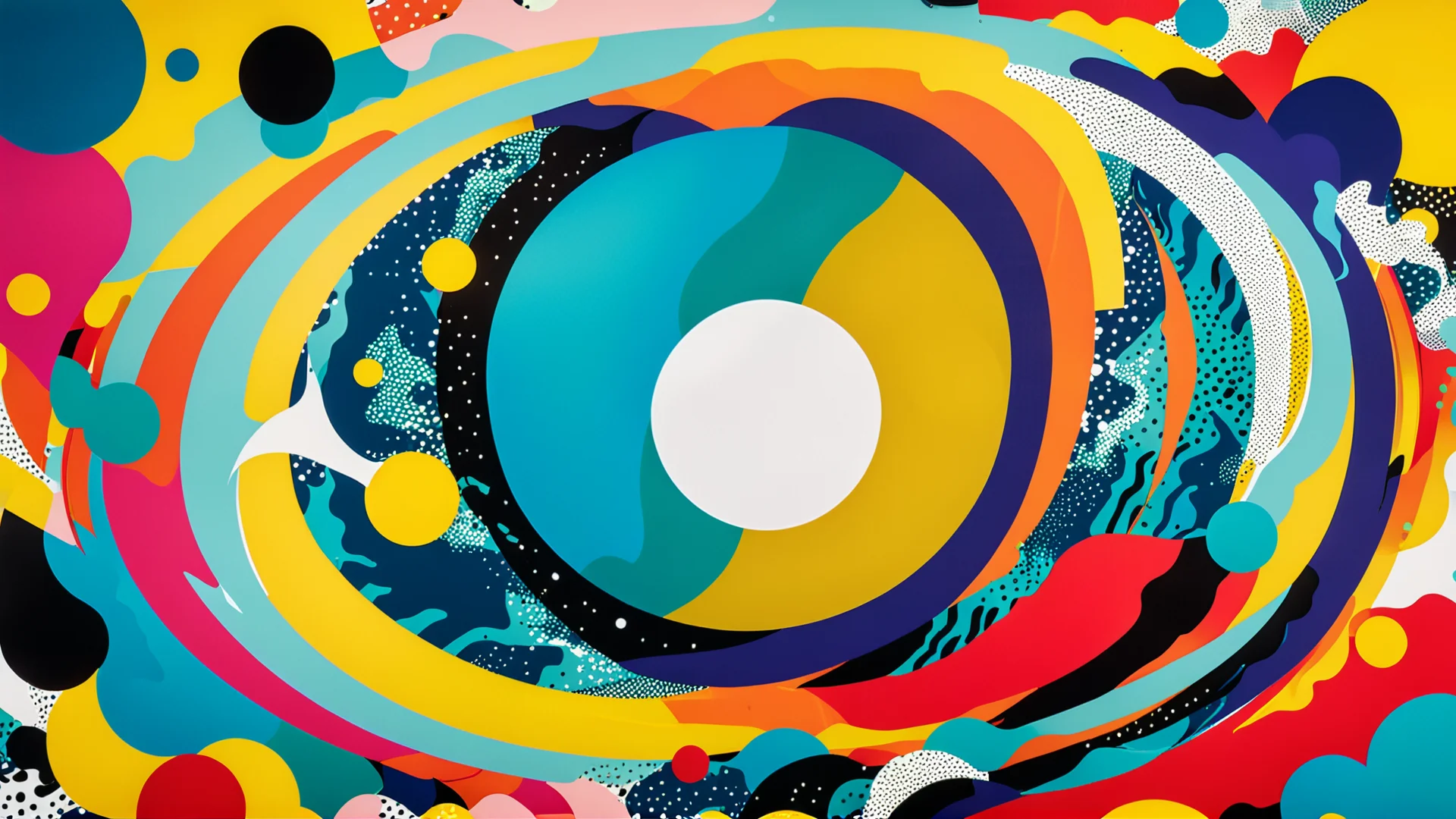 Vibrant Pop Art: Dynamic Planet Creation in Bold Colors